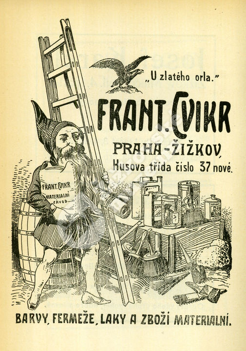 Reklama firmy Frant. Cvikr