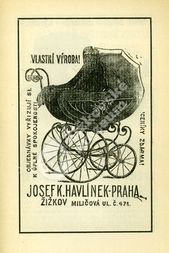 Reklama firmy Josef K. Havlínek