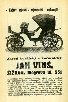 Reklama firmy Jan Vinš
